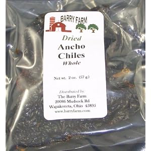 Ancho Chile Pepper, Whole, 2 oz. by Barry Farm