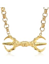 Devon Leigh Gold Dipped Claw Necklace, 22"