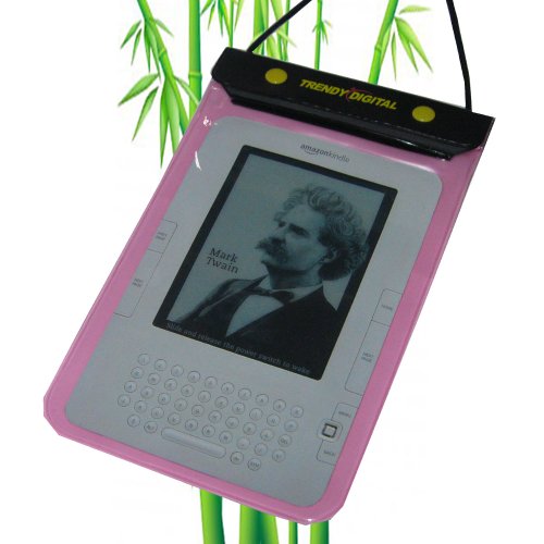 New Version TrendyDigital WaterGuard Waterproof Case for Kindle 1, 2,3 (First, Second and Third Generation Kindle), Kindle Fire and other 6″ or 7″ Android Tablet (Pink)