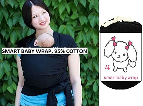 Baby Wrap,Sling,Carrier 0-3 Years With Carry Case, Various Colors (Black)