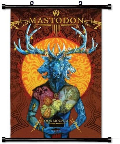 Home Decor Music (Hot singer) poster with Mastodon Animal Mutant Horns Cover Wall Scroll Poster Fabric Painting 24 X 36 Inch (60cm X 90 cm)