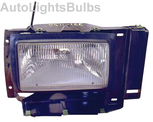 1989-1990 (89-90) Ford Bronco ii Headlight Assembly // 1991-1994 (1992 1993) / 91-94 (92 93) Ford Explorer Headlight Assembly // 1989-1992 (1990 1991) / 89-92 (90 91) Ford Ranger Headlight Assembly Passenger Side - DOT Certified