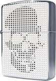 ZIPPO (ジッポー) ライター ドットプリント銀ホーニング仕上げ 200 MS-SH ミステリアス スカルA.YSの画像