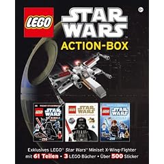LEGO Star Wars Action-Box: Exklusives LEGO Star Wars Miniset mit X-Wing-Fighter mit 61 Teilen, 3 Lego B�cher und �ber 500 Sticker