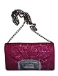 Women's Coach Signature Optic Lurex Evening Wallet Raspberry