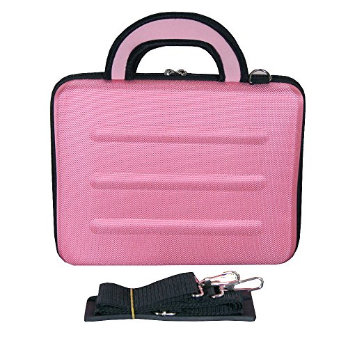 PINK EVA Briefcase Bag For Laptop Tablet Netbook 10" 9.7" Ipad 4 HP Mini Asus