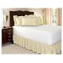 Olympic Queen Bone Ruffled Bedskirt with 18" Drop