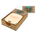 Brooch Memo Box - Gold (300 Sheets of Paper)