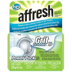 Whirlpool W10194073 Affresh High Efficiency Washer Cleaner with Grit Grabber Cloth