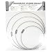 Aquarian Drumheads SR SET#2 Studio Rings 10, 12, 14, 16-inch