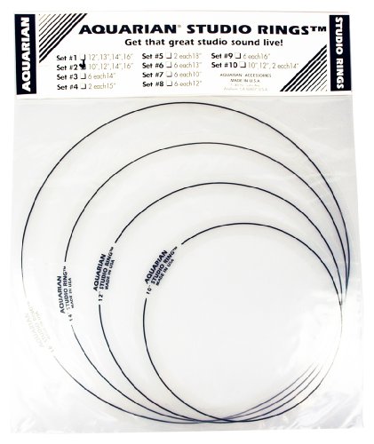 Aquarian Studio RingsTM D&auml;mpfungsringe Set 2 \"American Fusion\" 25 cm (10 Zoll) Preisvergleich