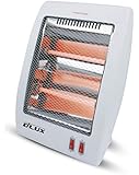 DLUX Model DH-11 Energy Efficient Electric Infrared Quartz Space Heater, 2 Settings 400/800W