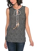 Never Paris Top Mona (Negro / Blanco)