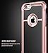 E LV iPhone 6S Case Cover Slim Armor Defender for iPhone 6S / iPhone 6 - [BLACK/ROSE GOLD]