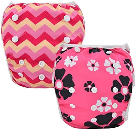Samuyalove 2pcs Reusable Baby Swim Diapers (Pack of 2)