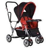 Joovy Caboose Stand-On Tandem Stroller Red by Joovy