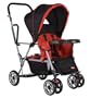 Joovy Caboose Stand-On Tandem Stroller Red