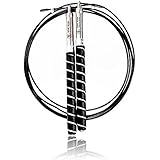 Sonic Boom CrossFit Jump Rope with Wire Cable ♛ Perfectly Weighted Ultra Speed Ropes for Fitness Workout, Jumping Exercise, Skipping, MMA and Boxing (Great for Adults & Kids/Children)