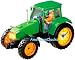 CAR TRACTOR TRUCK TOY GLOWS & TALKS ALARM CLOCK