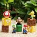 Lujex(TM)5pcs Super Mario Bros LUIGI MARIO Figure Toy with Collectors Iron Box_s-1