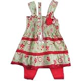 Girls 2pc Floral Print Legging Pants Set with Headband ~ Size (2T-6x)