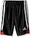 adidas Boys' Little Athletic Short, Black/Vivid Red, 5
