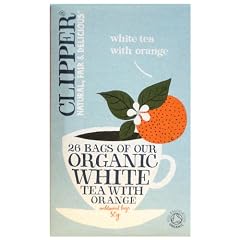 Clipper Bio Wei�er Tee mit Orange Natural Flavour 25 Beutel 50g