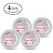 [160 Count -7 Inch Plates] Laura Stein Premium Heavy Weight Crystal Clear Disposable Plastic Luncheon Size Plate, Great For Wedding, Event, Parties, Catering, Buffets, 4 Packs