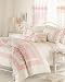 SHABBY CHIC PINK WHITE EMBROIDERED QUEEN SIZE DUVET SET