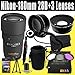 Nikon 180mm f/2.8D ED-IF AF Nikkor Lens + 72mm Wide Angle Lens + 72mm 2x Telephoto Lens + 72mm 3 Piece Filter Kit + Lens Cap Keeper + Deluxe Starter Kit + Deluxe Lens Pouch + Lens Pen Cleaner + DavisMAX MicroFiber Cloth