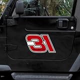NASCAR Jeff Burton 12 Driver Number & Name Car Magnet
