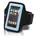 Vivanco MP SU BLLB Neopren Universal Sportarmband (einstellbar bis 44,5 cm, Klettverschluss) für MP3-Player, Apple iPod touch, Classic und iPhone blau