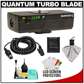 Quantum Turbo Blade Rechargeable Battery Pack with CZ2 Cable Kit for Canon Speedlite 550EX, 580EX & 580EX II, Nissin DI866 Flash