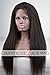 Chantiche® Brazilian Italian Yaki Gluless Silk Top Lace Front Wigs 5A Remy Human Hair with Baby Hair 130% Density Natural Color Medium Size Cap Medium Brown Lace