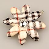 Vignette Light Plaid - Cubitas Picabia Collection (Hand-set Swarovski Crystals - Hair Pin)