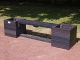 JUST GREEN MODULAR SEAT WITH PLANTERS