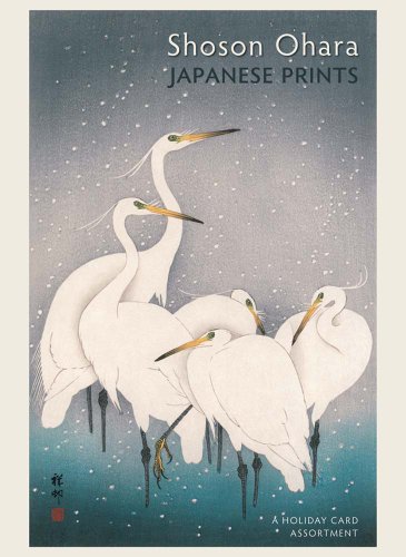 Shoson Ohara Japanese Prints Boxed Assorted Holiday Christmas Cards, 20 Cards in 4 Different Styles Shoson Ohara Japanese Prints Boxed Assorted Holiday Christmas Cards, 20 Cards in 4 Different Styles