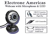 Electrone USB Web Camera with Microphone and Night Vision for PC, Laptop an ....