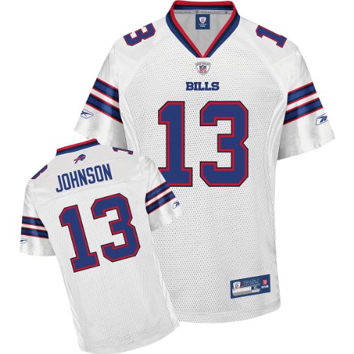 Reebok Buffalo Bills Steve Johnson Replica White Jersey Large