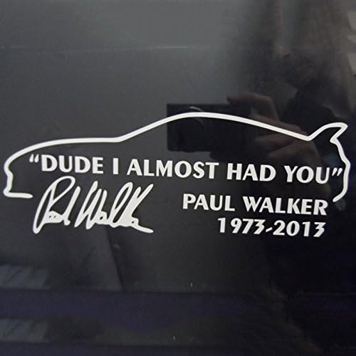 Juliascats(TM) 1 Pcs "DUDE, I ALMOST HAD YOU" Car Decal Sticker , White