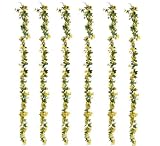 Six Artificial 6' Daffodil Mixed Garlands Silk Flowers