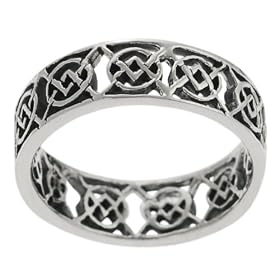 Sterling Silver .925 Stamp Men's Hypoallergenic Celtic Knot Ring, sizes 10,11,12,13,14: Jewelry