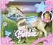 Barbie Forever Barbie Welt J0534-0 - Pferd in Hellbraun mit blauem Sattel