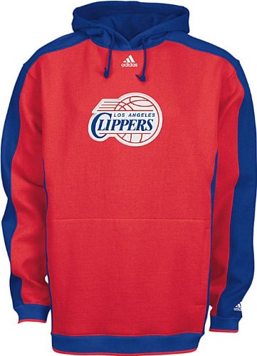 Los Angeles Clippers NBA Red Embroidered Dream Hooded Fleece Sweatshirt By Adidas (S=36)