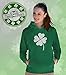 Faded Shamrock Hoodie for St. Patrick Day Irish Women's Hoodie