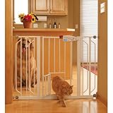 Carlson Extra Wide Walk-Thru Gate with Pet Door