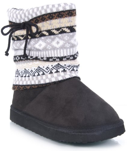 Qupid Oakley-126 Sweater Top Winter Boot