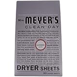 Mrs. Meyer's Clean Day Dryer Sheets, Lavender, 80 Count