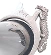 Detailed Little Bearded Dragon Pewter Ring