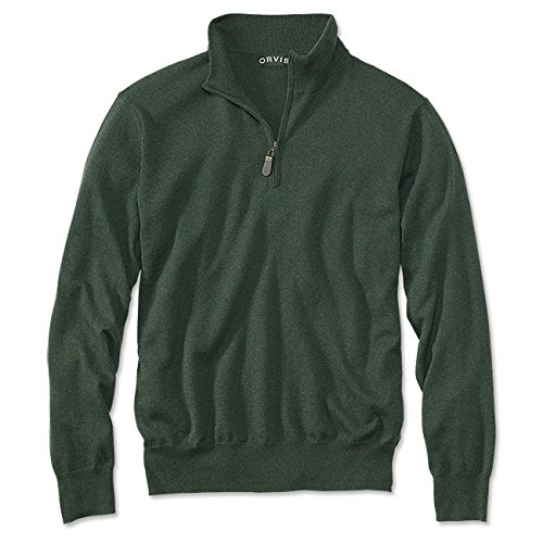 Orvis Cotton/Silk/Cashmere Zipneck Sweater